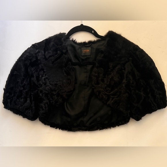 Cassin New York Black Bolero/Evening Cocktail Jacket Shrug, Size M - Picture 3 of 16